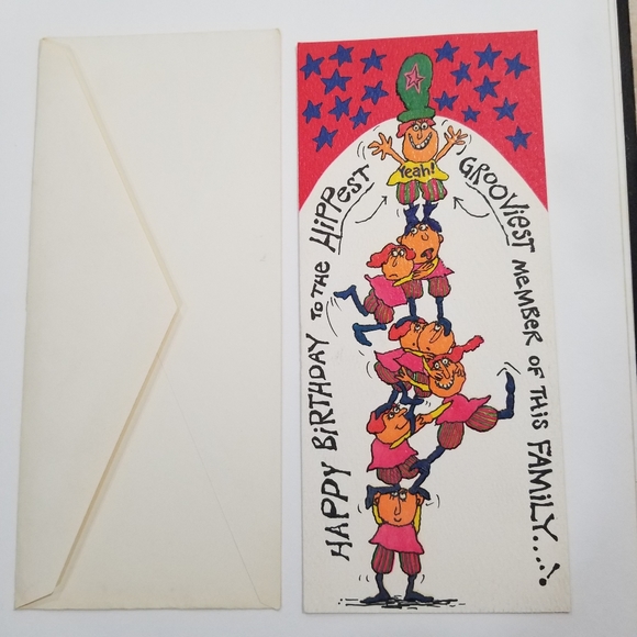 1970 Hi Brows American Greetings Birthday Card - Picture 7 of 8